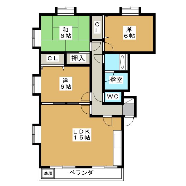 第３都マンションの間取り