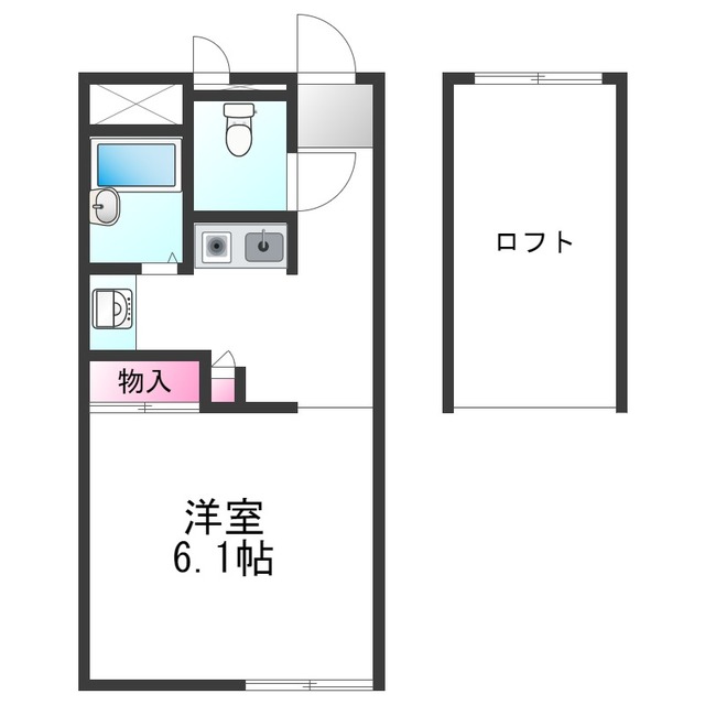 レオパレスロフォスの間取り