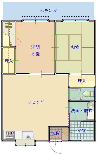 グリーンベルトセーキの間取り