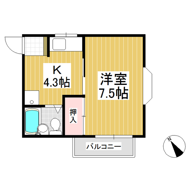 ハイツシーハイルの間取り