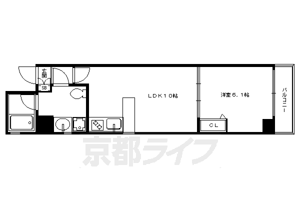 ブローニュ御所東の間取り