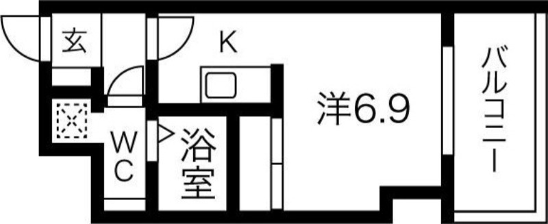 札幌市北区北二十条西のマンションの間取り