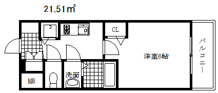 プレサンスジェネ新神戸ステーションフロントの間取り