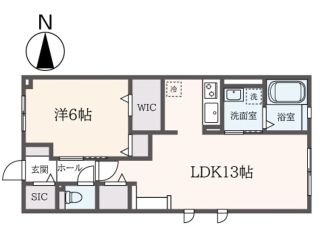 横浜市鶴見区菅沢町のアパートの間取り