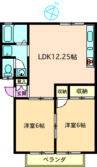 クレセントハイツの間取り