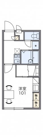 レオパレスヨコタの間取り