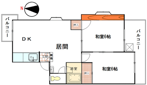 町田市本町田のマンションの間取り