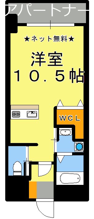 鹿児島市柳町のマンションの間取り