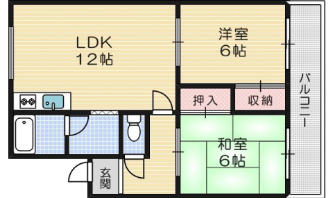 弐番館の間取り