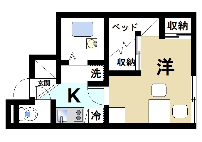 【レオパレス南阪手IIの間取り】