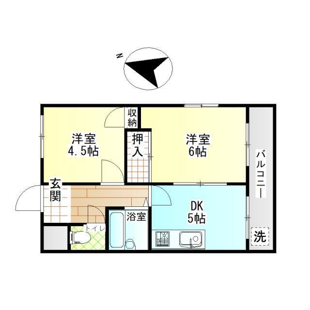 KKマンションの間取り