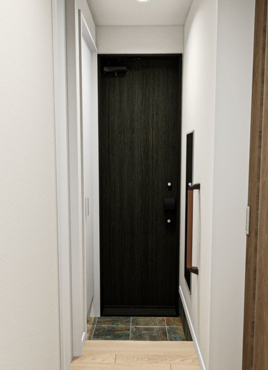 玄関　完成イメージパースです♪現況優先です。