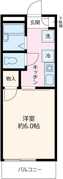 ＪＲ山手線 大塚駅 徒歩5分 2階建 築33年の間取り写真
