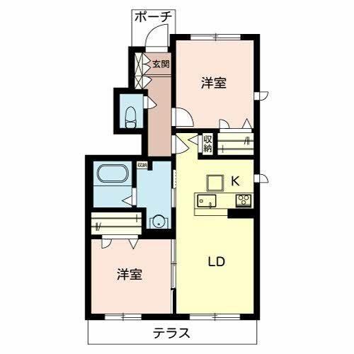 南海本線 高石駅 徒歩9分 2階建 築9年の間取り写真