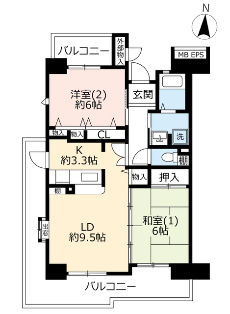 URコンフォール東朝霞の間取り写真