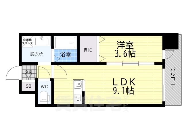 近鉄けいはんな線 長田駅 徒歩3分 15階建 新築の間取り写真