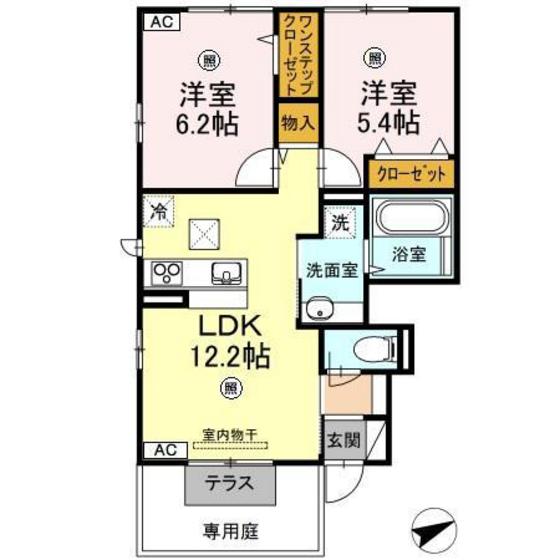 セントセシリア A棟の間取り写真