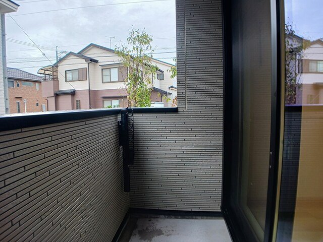 バルコニー　落ち着いた時間を過ごせるバルコニーです