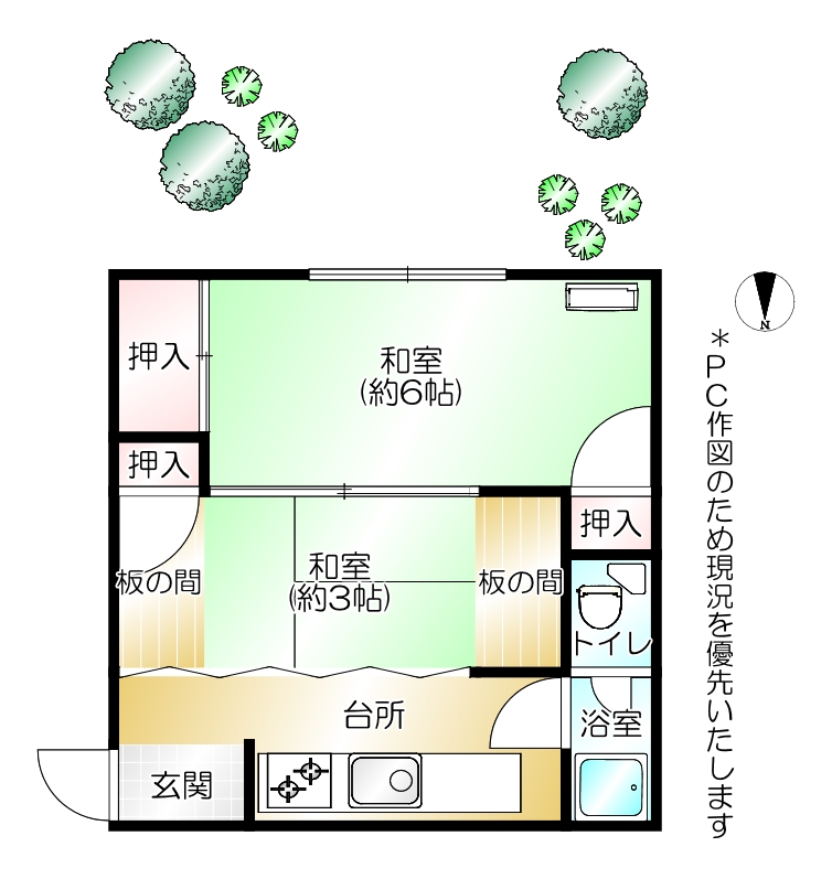 泉荘の間取り