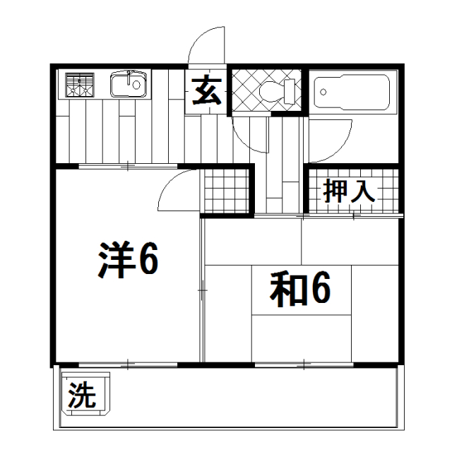 アットハウス田迎の間取り