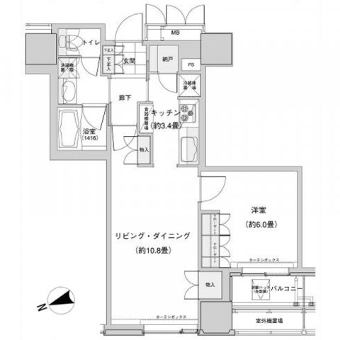 ウエストパークタワー池袋の間取り