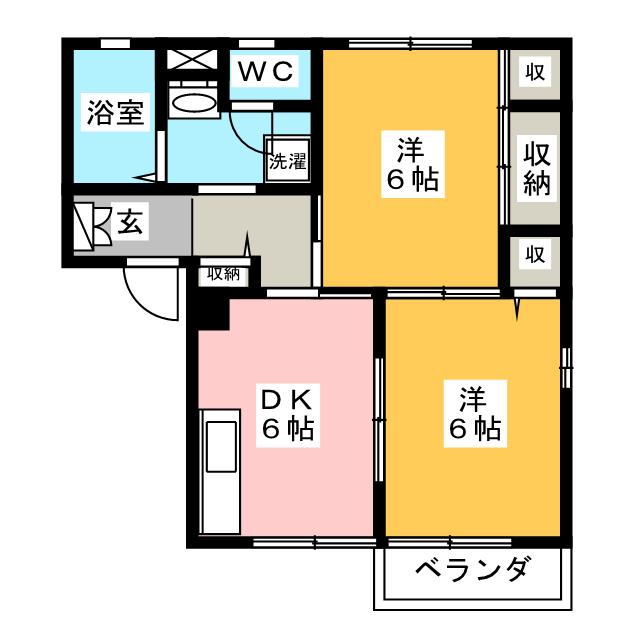 グランメール東千代田Ｃの間取り