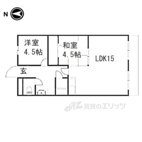 大和高田市片塩町のマンションの間取り