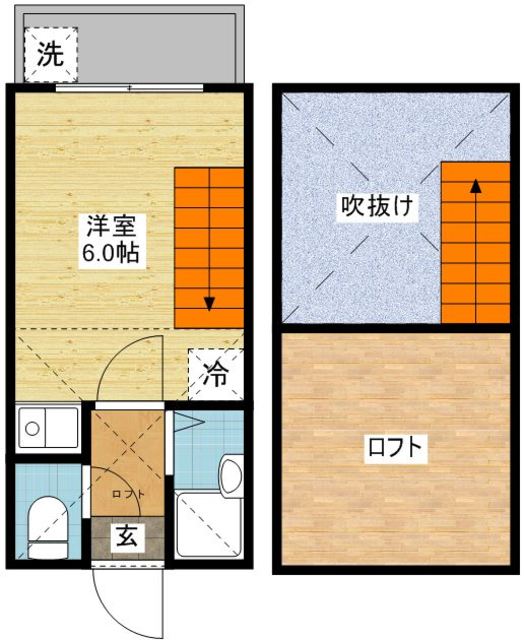 【かもめアパートの間取り】