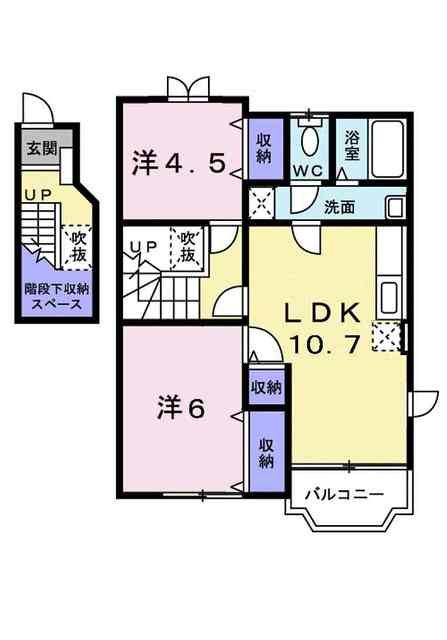 クレメント余戸Ａの間取り