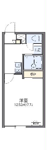 レオパレス三共１２の間取り