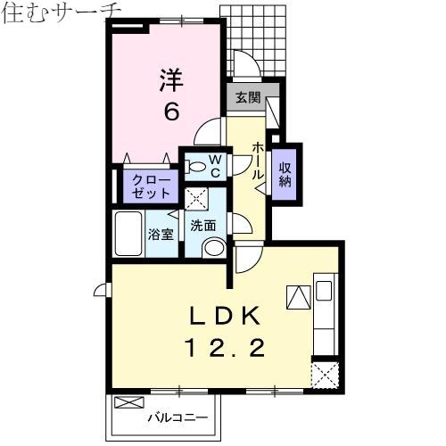 ブロッサムＡの間取り