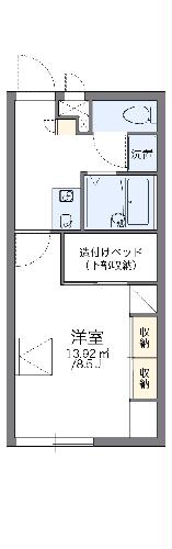 レオパレスエスポワール堀の内の間取り