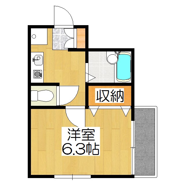 【京都市上京区元４丁目のマンションの間取り】