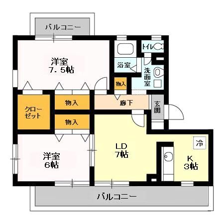 トリニシティ　参番館の間取り