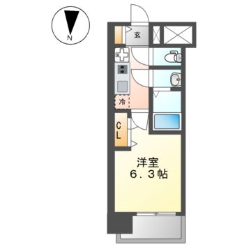 メイクス矢場町の間取り