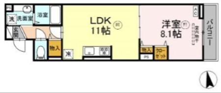 グラナーデ東日暮里2の間取り