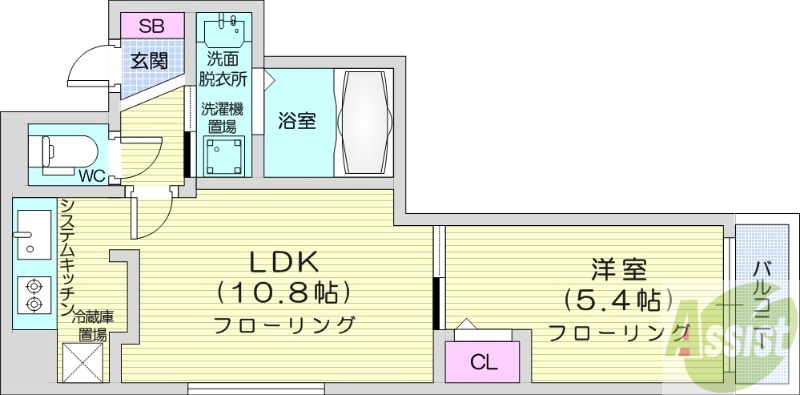 Riviera南郷の間取り