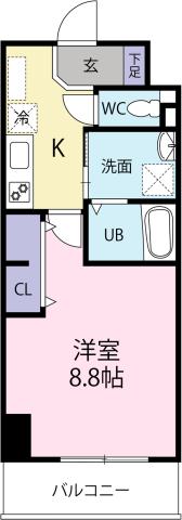 K-クレスト西新町の間取り