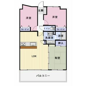 シャトー町屋シティビューヒルズの間取り