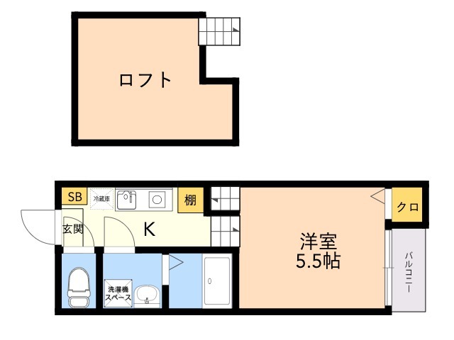 【パイントール別府の間取り】