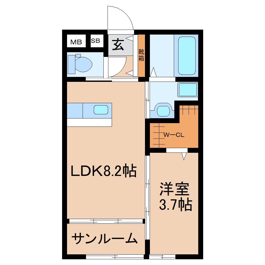 ＲＥＳＴ森山Ａの間取り