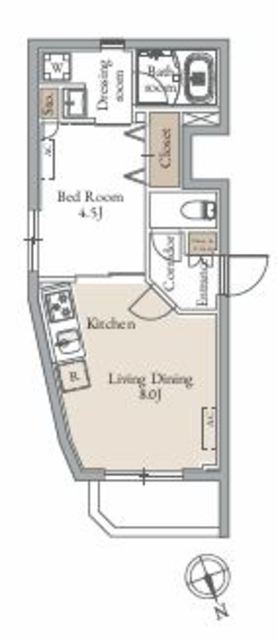 練馬区中村のマンションの間取り