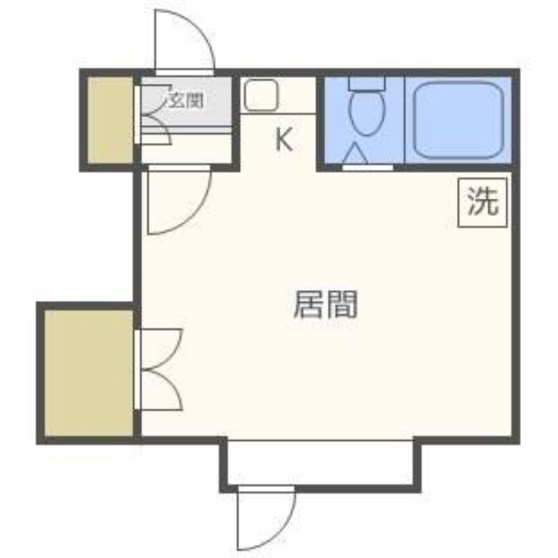 トピア川沿B棟の間取り