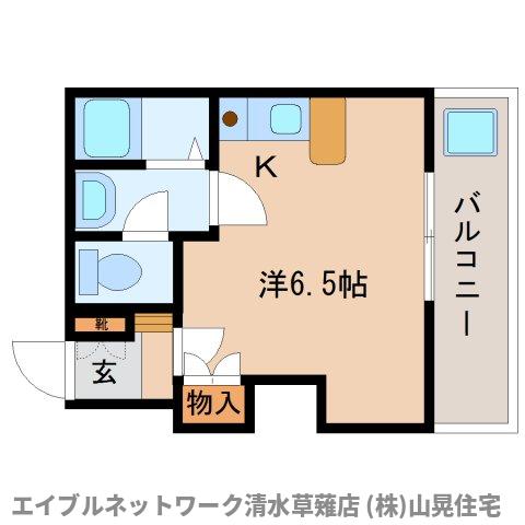 静岡市清水区長崎南町のマンションの間取り