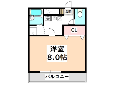 安城市浜屋町のアパートの間取り