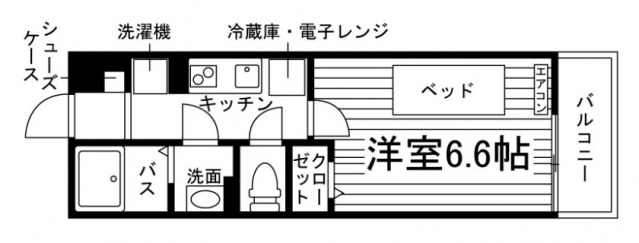 千葉市花見川区幕張町のマンションの間取り