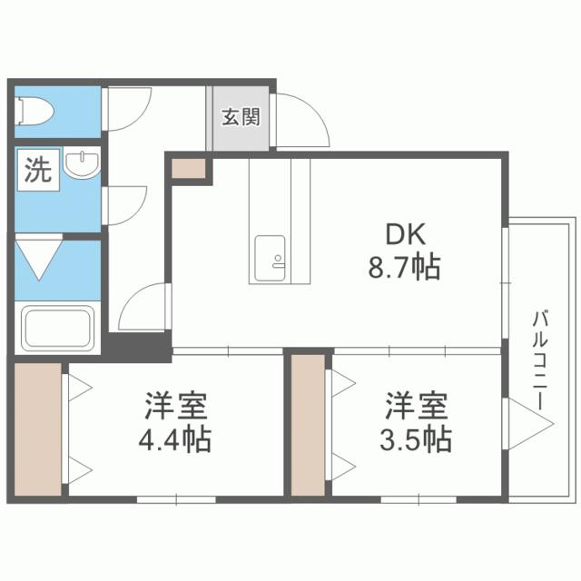 リテラス筑紫の間取り