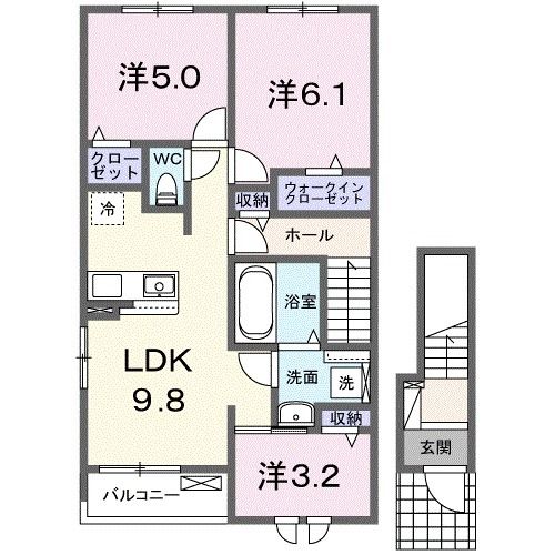 サンセットコースト弐番館の間取り