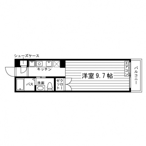 小山ヶ丘ハウスBの間取り