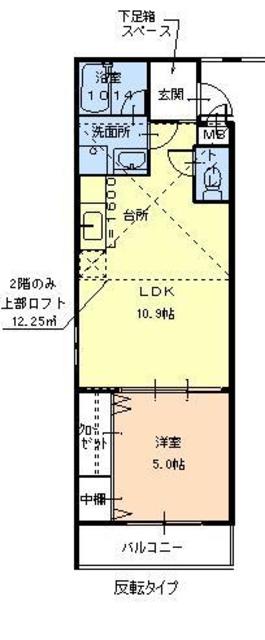 河内長野市栄町のアパートの間取り